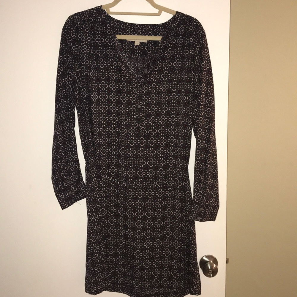 Loft Belted Button Down Dress